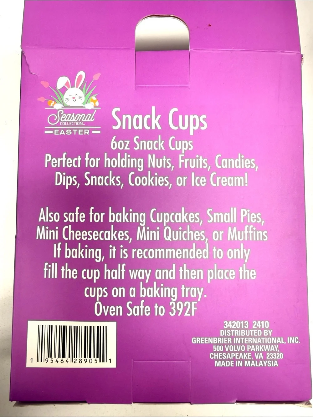 Easter Pink & Gold Snack Cups - 50 pc NIB